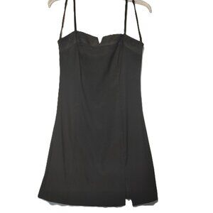 R Wear Rampage Black with Floral Embroidery Homecoming Formal Dress LBD Size 7